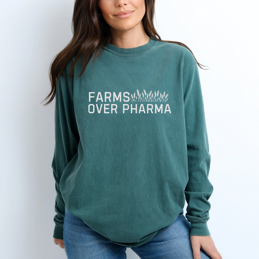 Farms Over Pharma Long Sleeve Tee