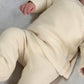 Sweet Cream Organic Waffle Knit Two Piece Infant Lounge