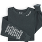 Mama W/ Affirmations on Sleeve Comfort Color Crewneck