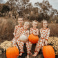 Long Sleeve Two Piece Pumpkin Party Pajamas