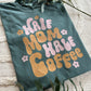 Half Mom Half Coffee Comfort Colors Tee