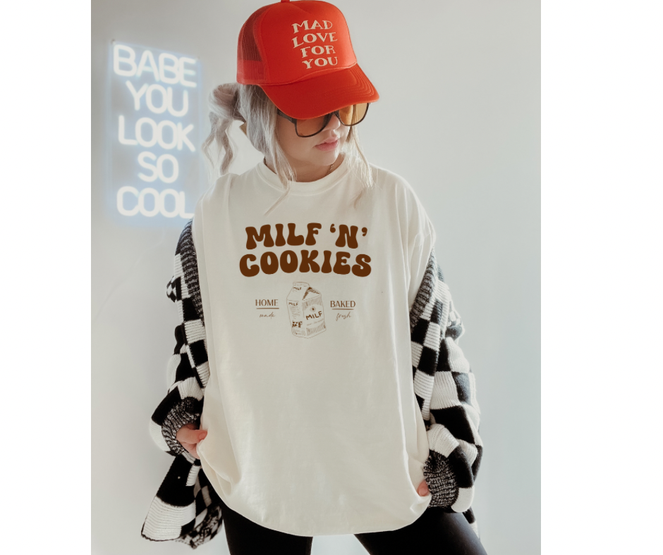 Milf N’ Cookies Comfort Color Tee