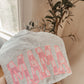 Mama Pink Check Embroidered Crewneck