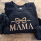 Embroidered Coquette Mama Crewneck