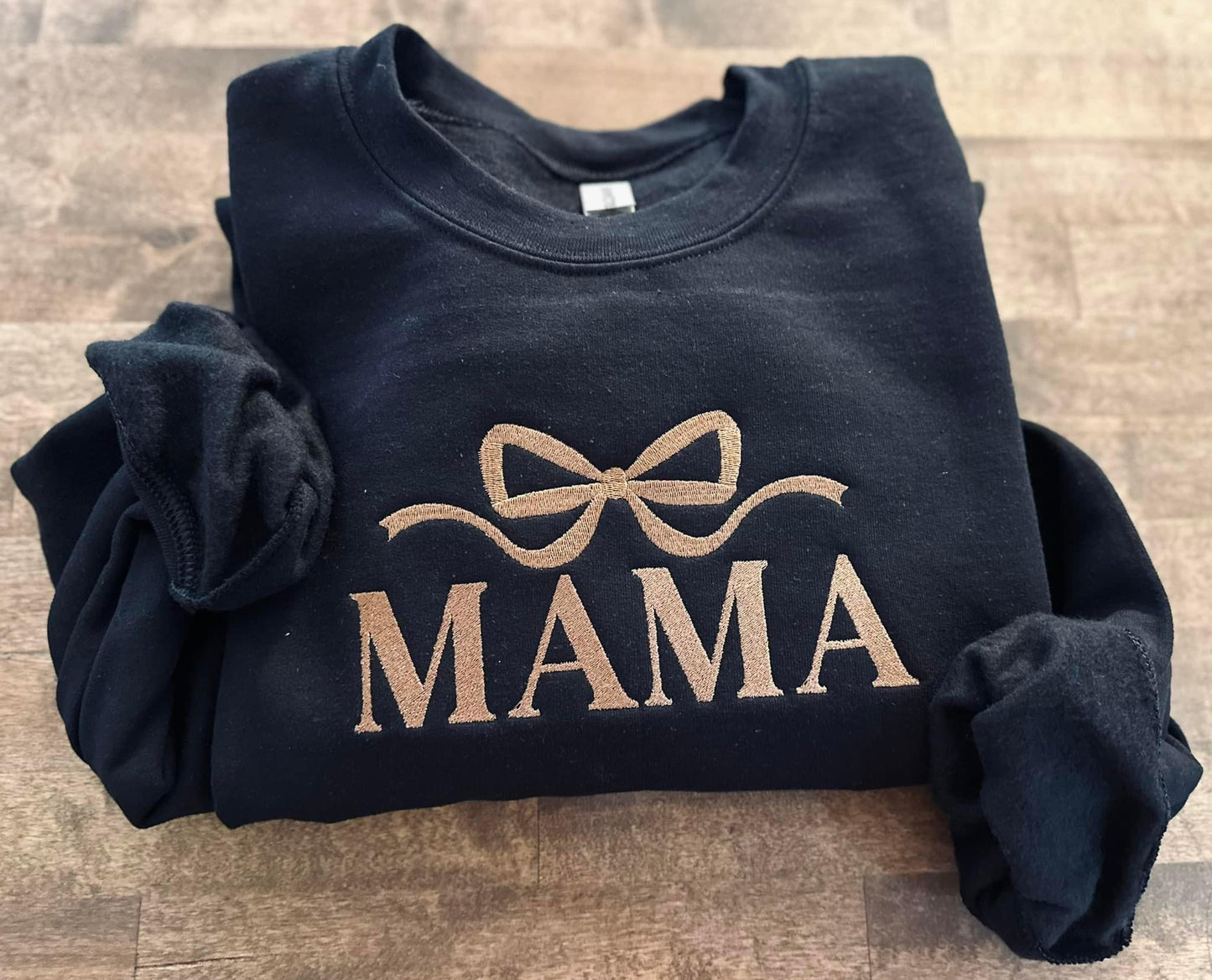 Embroidered Coquette Mama Crewneck