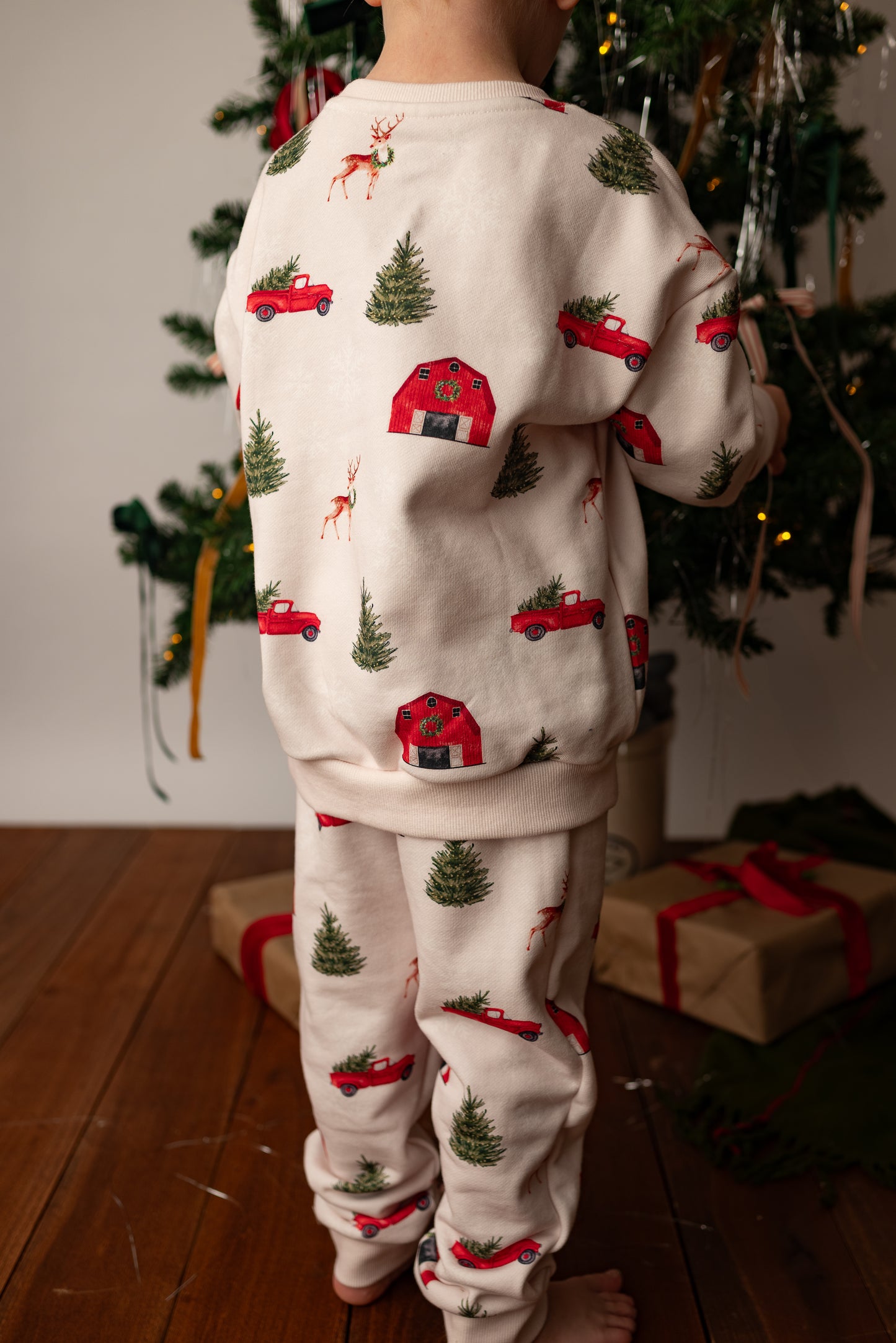 Country Christmas Toddler Cotton Oversized Lounge Set