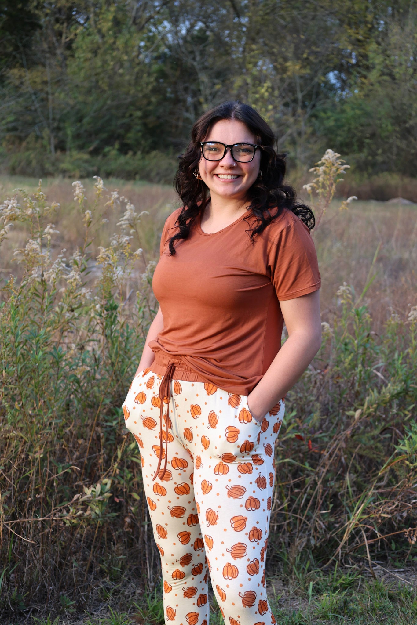 Adult Rust Orange Bamboo Tee