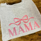 Embroidered Coquette Mama Crewneck